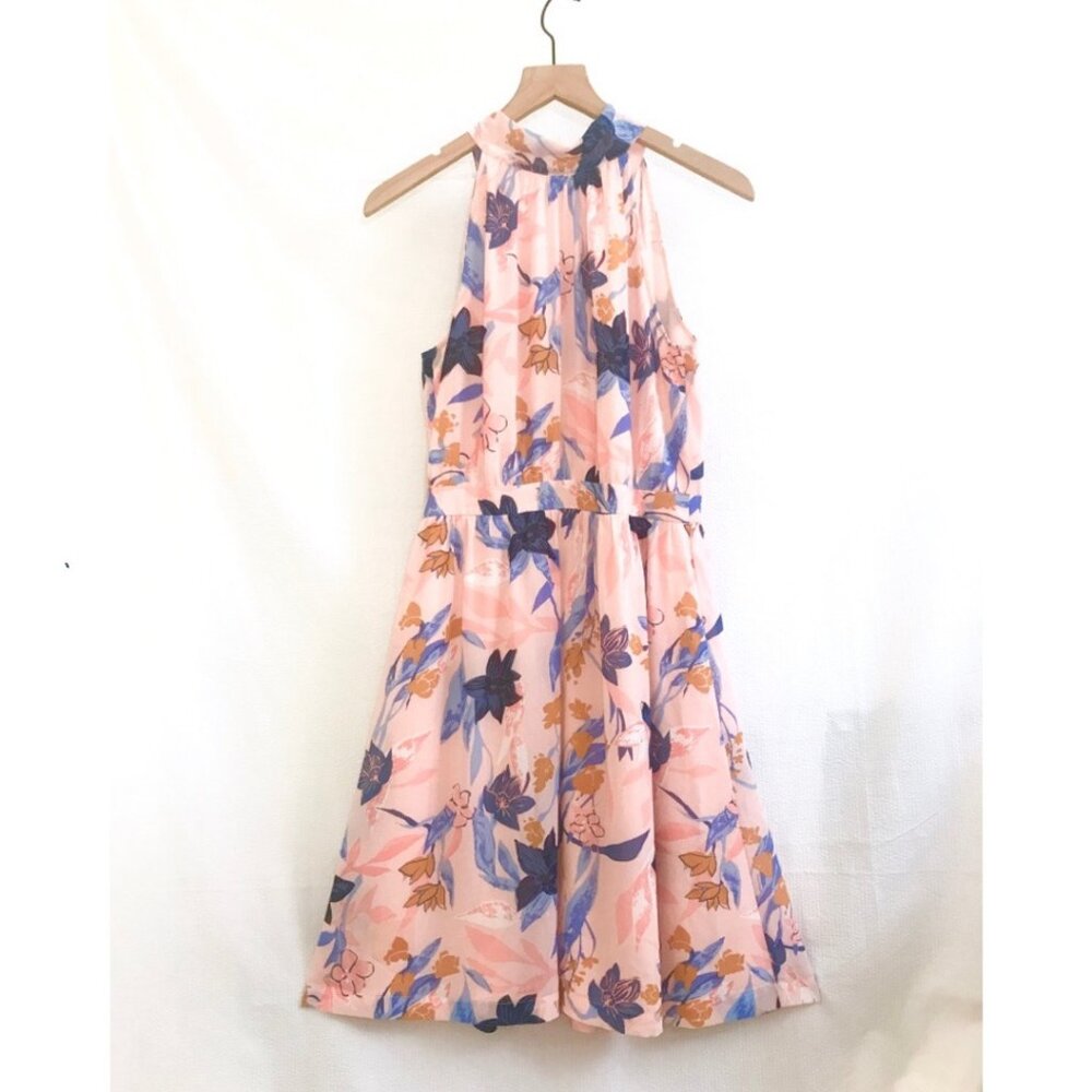 J.Crew Halter Neck Floral Midi Dress Sample - Size 6 - NWOT